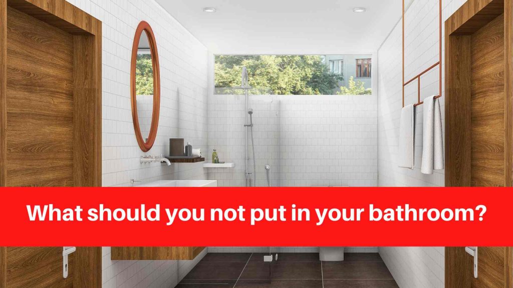 What should you not put in your bathroom