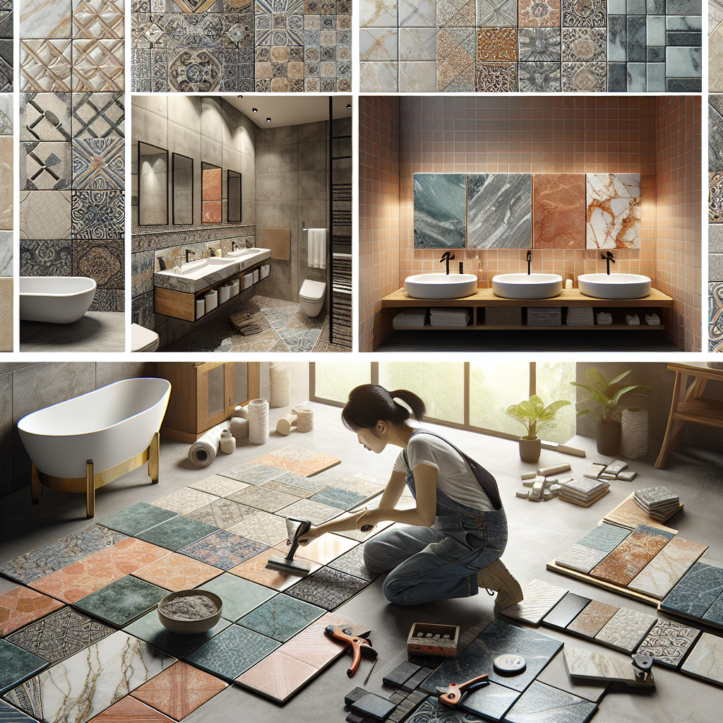 Bathroom tile selection and installation