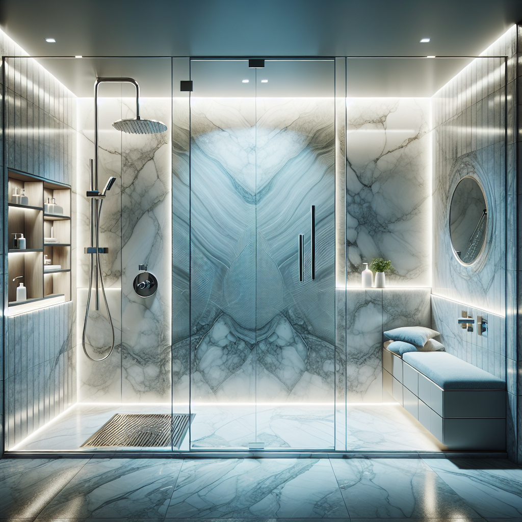 Luxury shower enclosure features