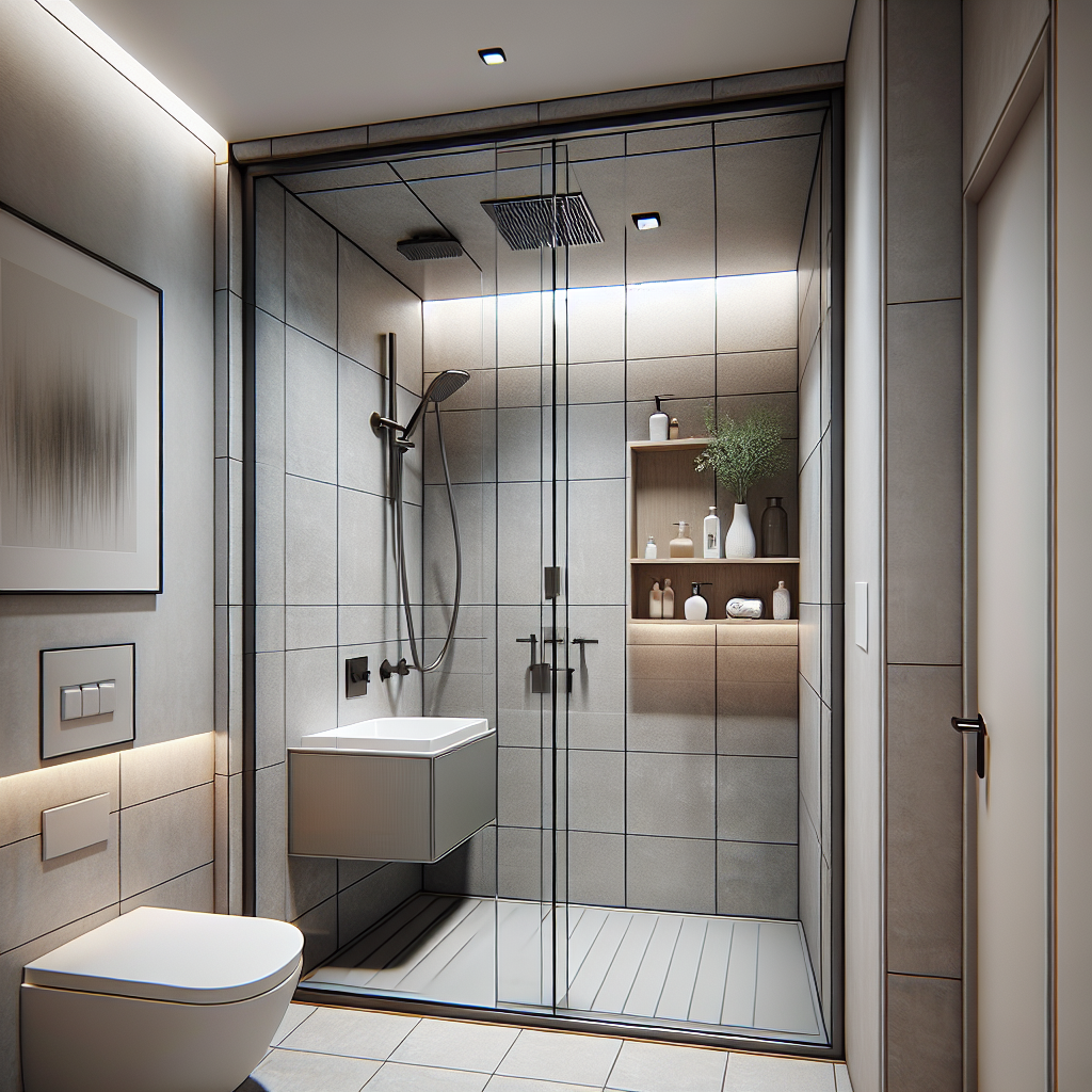 Space-saving shower enclosure solutions