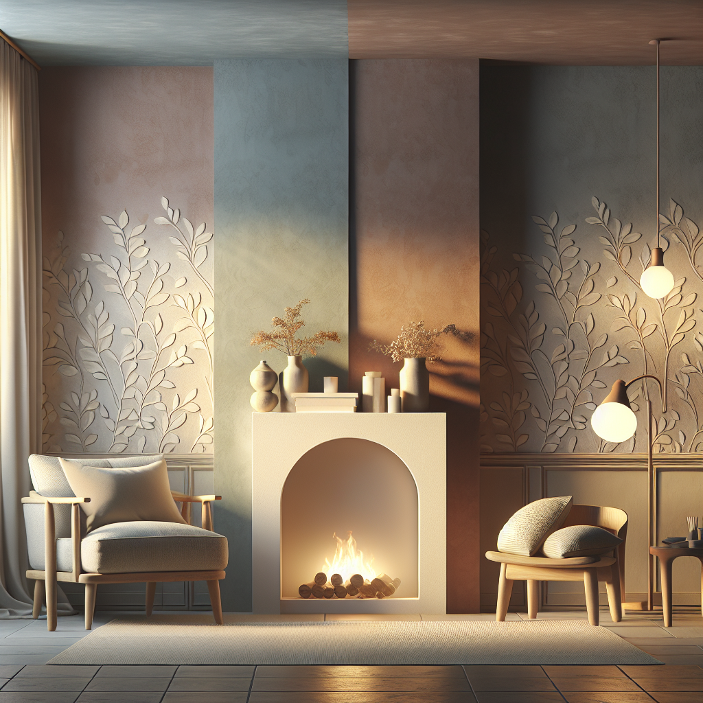 Wall paint and wallpaper for creating a cozy atmosphere