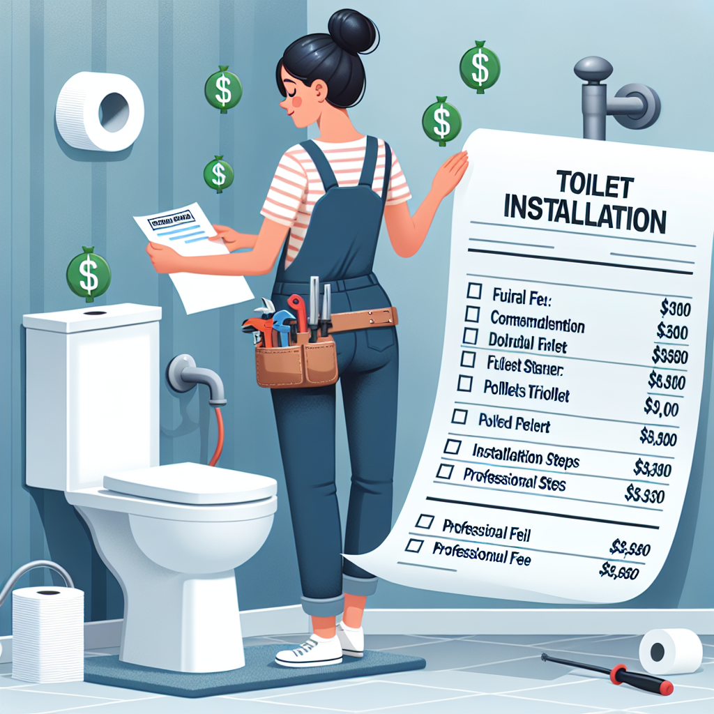 Professional toilet installation cost