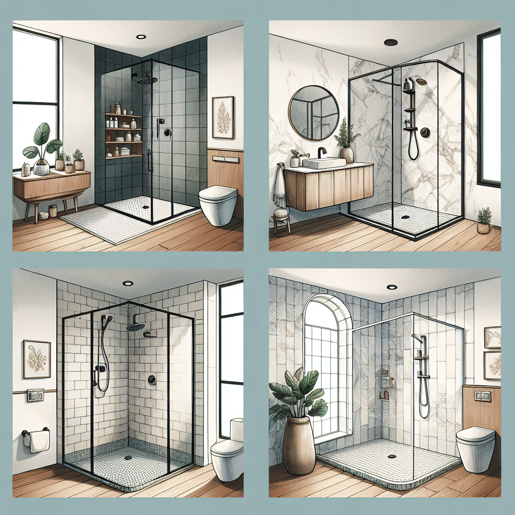 Types of shower enclosures