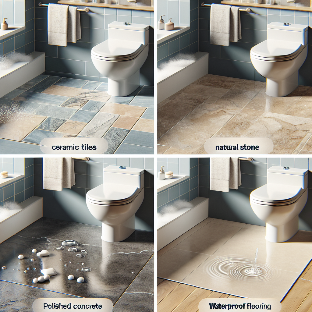 Easy-to-clean bathroom flooring choices