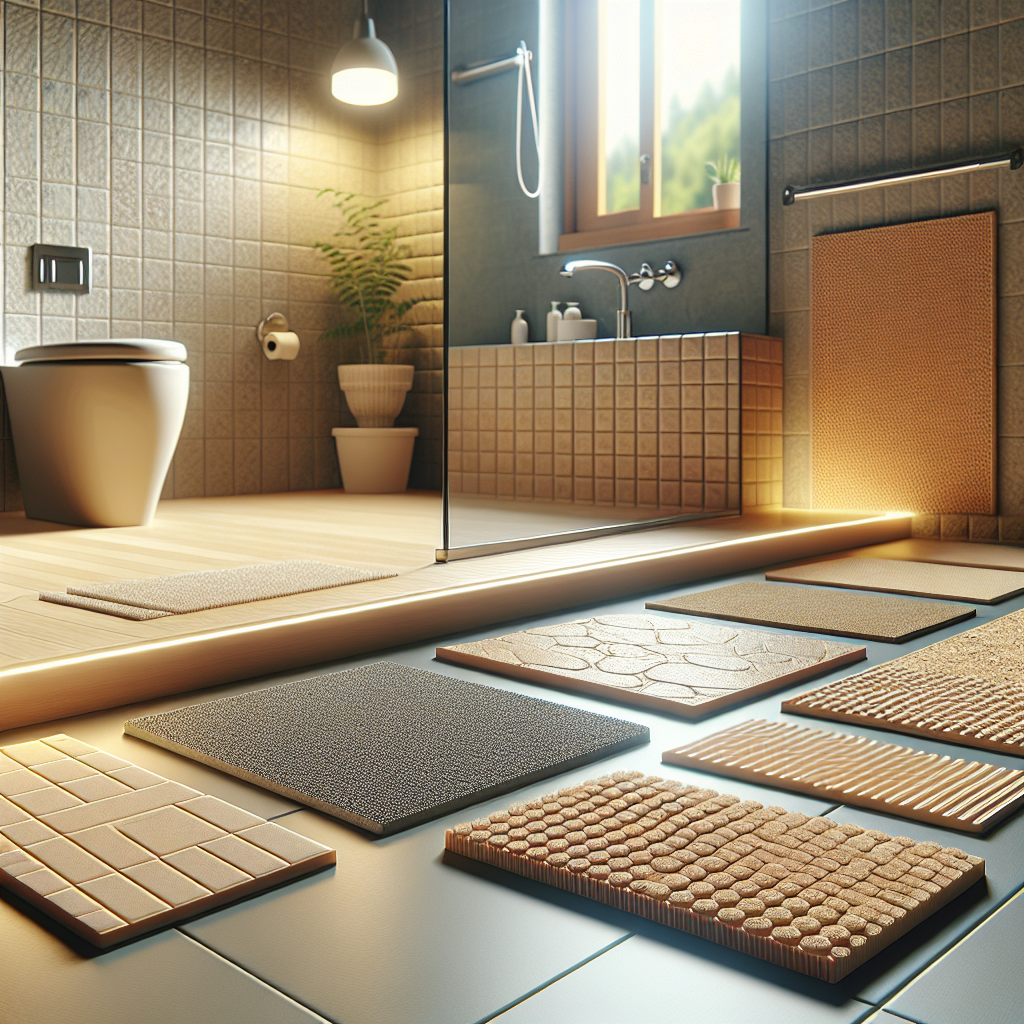 Non-slip bathroom flooring solutions