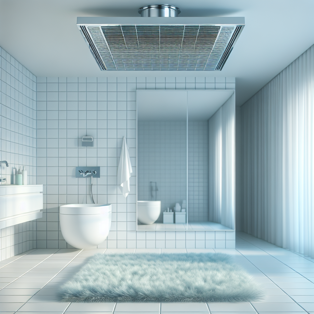 Noiseless bathroom ventilation systems