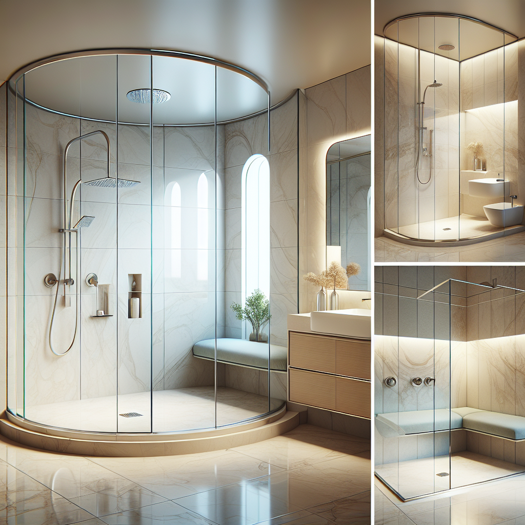Frameless shower enclosure ideas